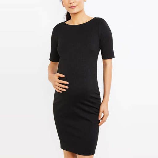 apeainthepod.com, A Pea in the Pod Textured Bodycon Maternity Dress