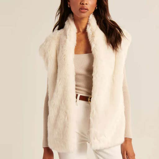 abercrombie.com, Abercrombie & Fitch Faux Fur Vest