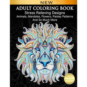Adult Coloring Book: Stress Relieving Designs