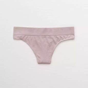 Aerie Ribbed Seamless Thong Underwear