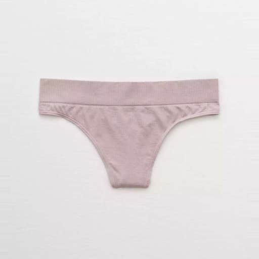 ae.com, Aerie Ribbed Seamless Thong Underwear
