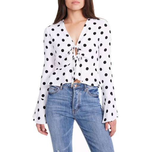 nordstrom.com, AFRM Scarlett Tie Front Crop Top