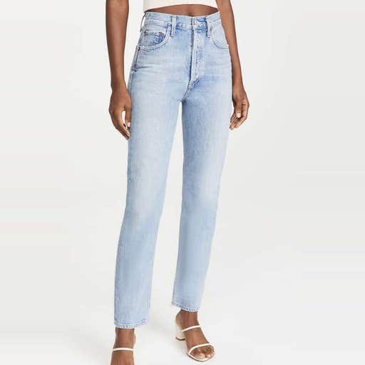 shopbop.com, Agolde 90's Pinch Waist High Rise Straight Jeans In Soundwave