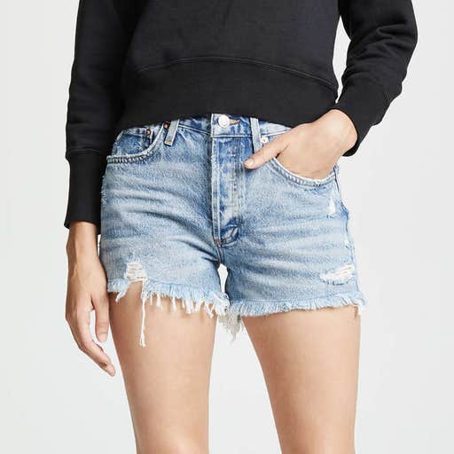 shopbop.com, AGOLDE Parker Cutoff Denim Shorts