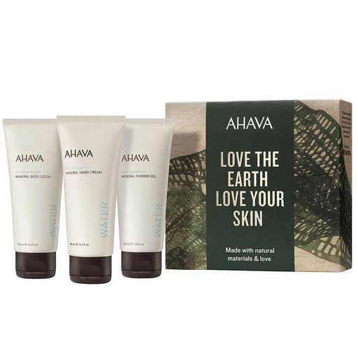 amazon.com, AHAVA Dead Sea Mineral Hand Cream Body Lotion And Shower Gel Value Set