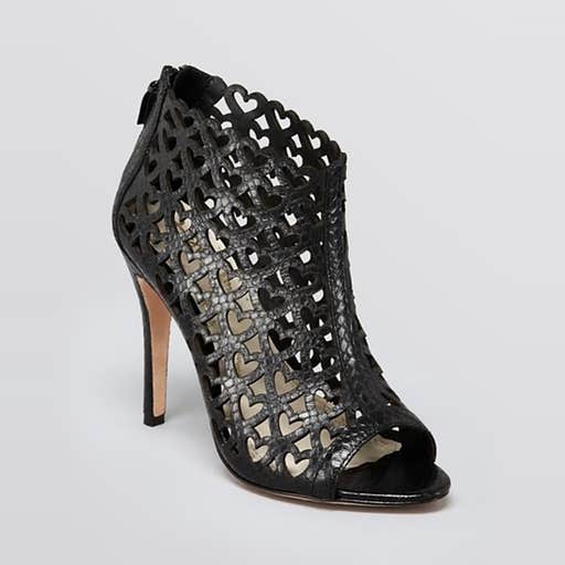 bloomingdales.com, Alice + Olivia Gerri Leather Heart Cutout Ankle Boots
