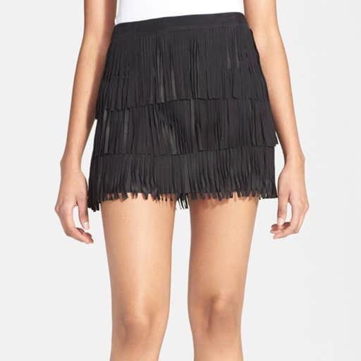 nordstrom.com, Alice + Olivia Lavana Suede Fringe Miniskirt