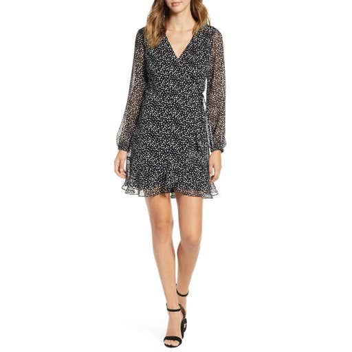 nordstrom.com, All in Favor Brittany Wrap Minidress