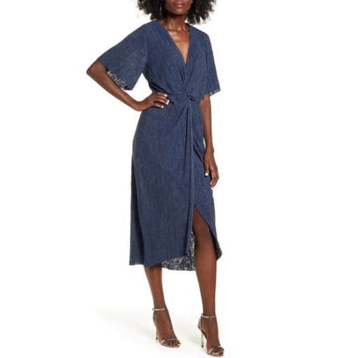 nordstrom.com, All In Favor Dolman Plissé Midi Dress