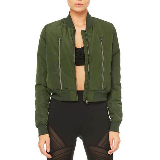 aloyoga.com, Alo Yoga Off-Duty Bomber Jacket 2