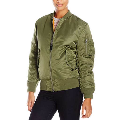 amazon.com, Alpha Industries Ma-1 Flight Nylon Reversible Bomber Jacket