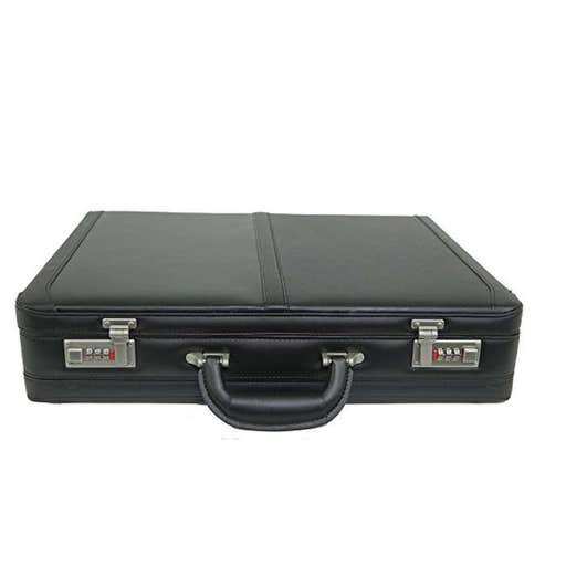 amazon.com, Alpine Swiss Expandable Leather Attache Briefcase Dual Combination Locks