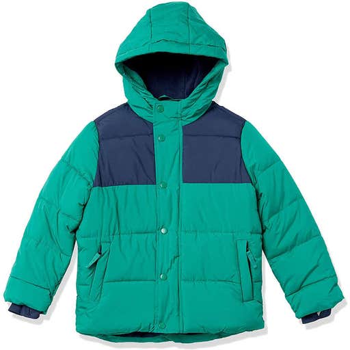 amazon.com, Amazon Essentials Boys' Heavy-Weight Hooded Puffer Jacket Coat