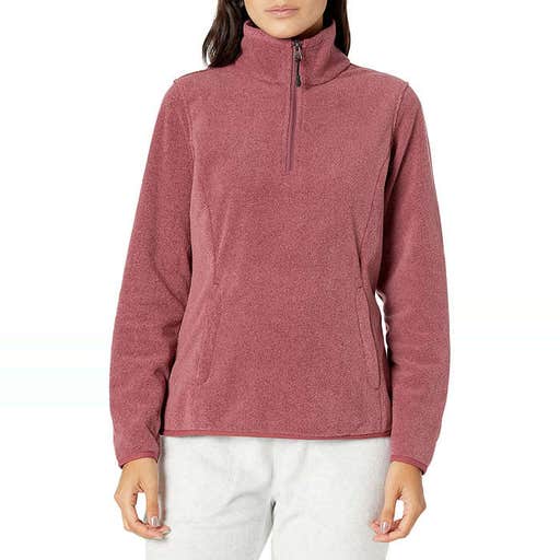 amazon.com, Amazon Essentials Classic Fit Long-Sleeve Quarter-Zip Polar Fleece Pullover Jacket