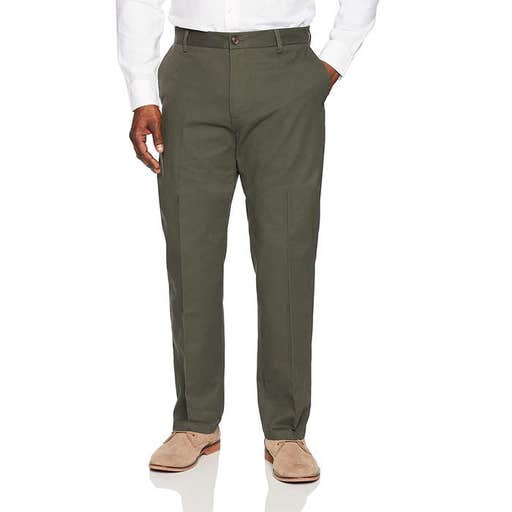 amazon.com, Amazon Essentials Classic-Fit Wrinkle-Resistant Flat-Front Chino Pant