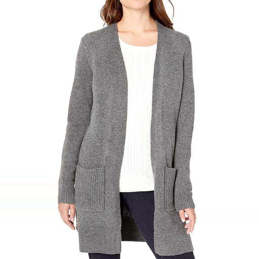 amazon.com, Amazon Essentials Long-Sleeve Jersey Stitch Open-Front Sweater