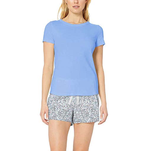 amazon.com, Amazon Essentials Poplin Short And Sleep Tee Set