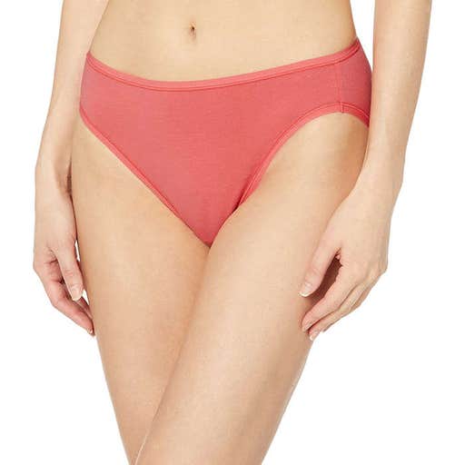amazon.com, Amazon Essentials Standard Cotton Stretch High-Cut Bikini Panty