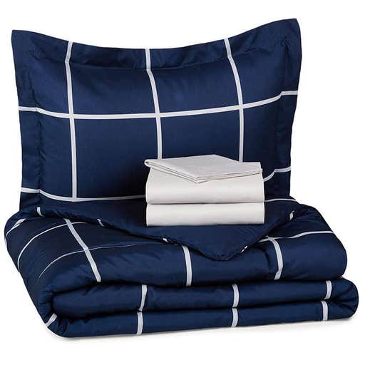amazon.com, AmazonBasics 5-Piece Bed-In-A-Bag Comforter Bedding Set