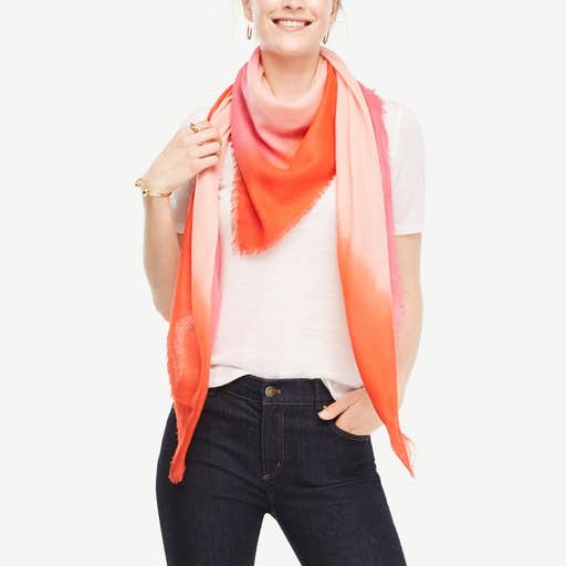 anntaylor.com, Ann Taylor Ombre Square Scarf