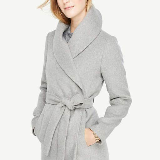 anntaylor.com, Ann Taylor Shawl Collar Wrap Coat