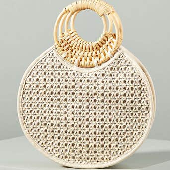 Anthropologie Marianne Woven Circle Bag