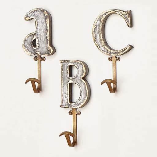 anthropologie.com, Anthropologie Marquee Letter Hook