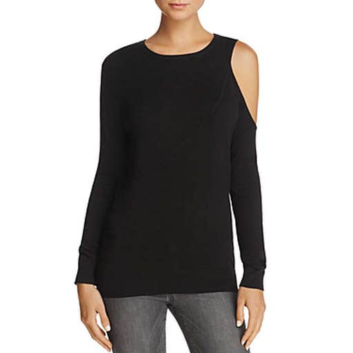 bloomingdales.com, Aqua Asymmetric Cold-Shoulder Sweater