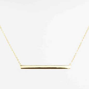 Argento Vivo Bar Pendant Necklace