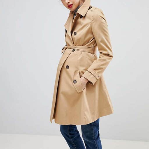 asos.com, ASOS DESIGN Maternity Classic Trench Coat