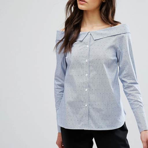 asos.com, ASOS New Look Deconstructed Stripe Shirt