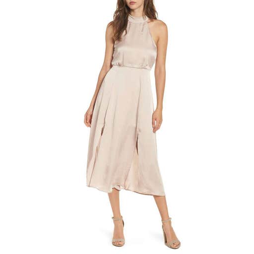 nordstrom.com, ASTR the Label Satin Midi Dress