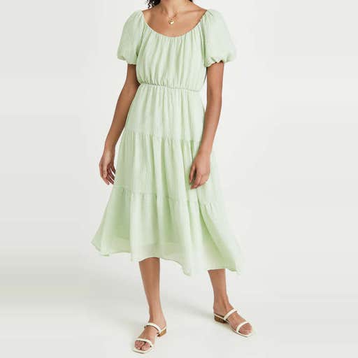 shopbop.com, ASTR The Label Smocked Tiered Maxi Dress