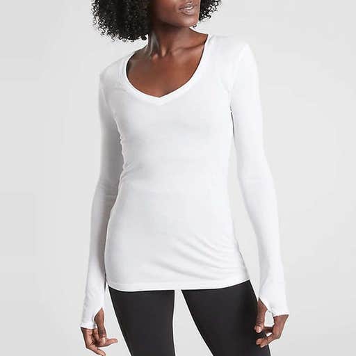 athleta.com, Athleta Cloudlight Rib V Neck Top