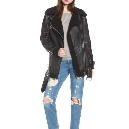 nordstrom.com, Avec Les Filles Faux Shearling Biker Jacket