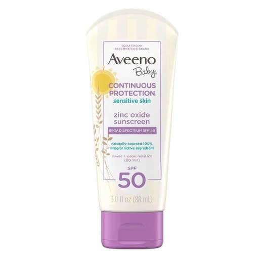target.com, Aveeno Baby Continuous Protection Zinc Oxide Mineral Sunscreen Lotion For Sensitive Skin