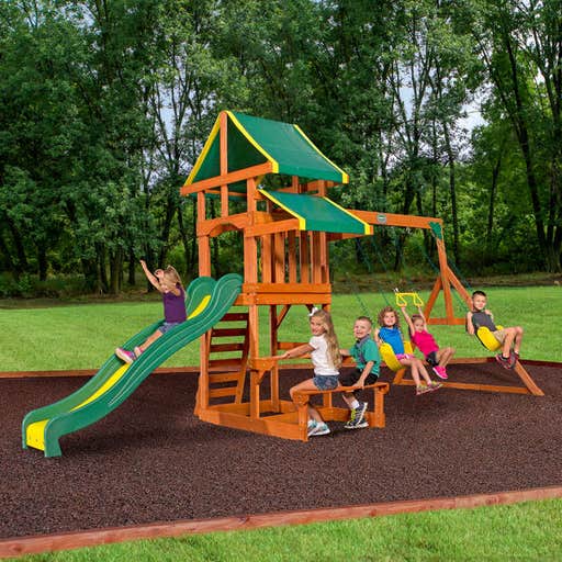 walmart.com, Backyard Discovery Tucson Cedar Wooden Swing Set