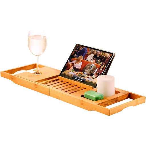 amazon.com, Bambusi Bamboo Bathtub Tray Caddy