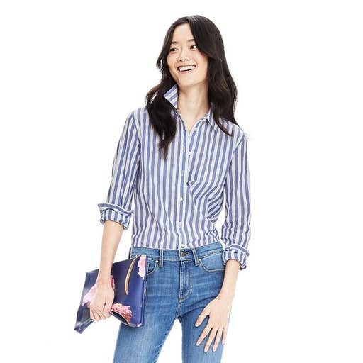 bananarepublic.gap.com, Banana Republic Dillon-Fit Vertical Stripe Shirt