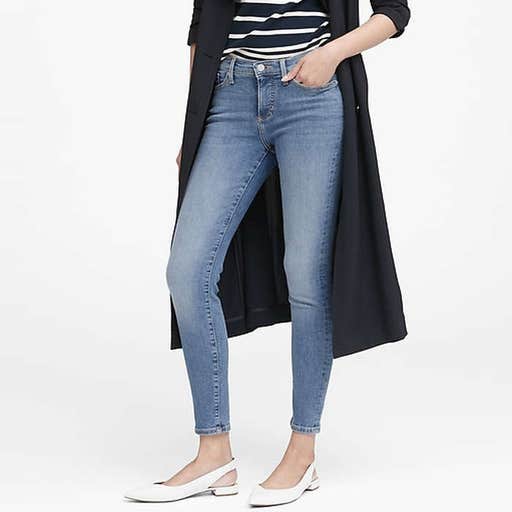 bananarepublic.com, Banana Republic Petite Mid-Rise Skinny Ankle Jean