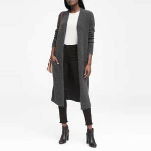 Banana Republic Plush Wool Blend Duster Cardigan Sweater