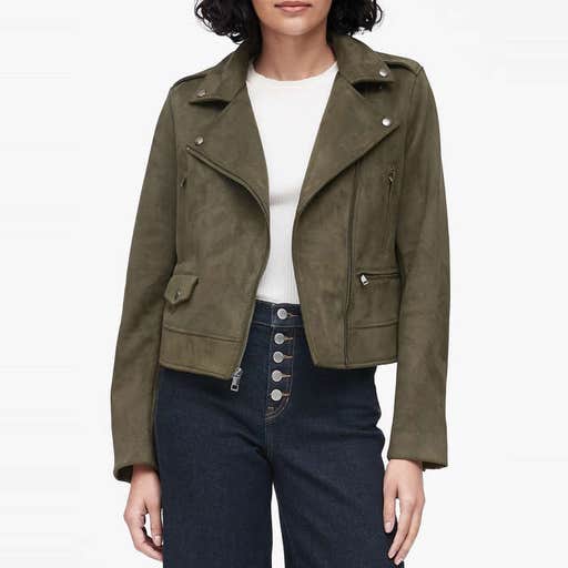 bananarepublic.com, Banana Republic Vegan Suede Moto Jacket