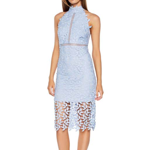 nordstrom.com, Bardot Gemma Halter Lace Sheath Dress