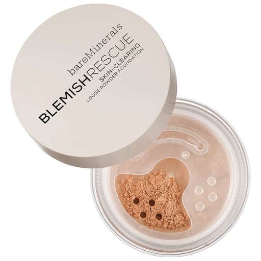 sephora.com, Bare Minerals Blemish Rescue Skin-Clearing Loose Powder Foundation