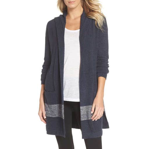 nordstrom.com, Barefoot Dreams Cozychic Lite Coastal Hooded Cardigan