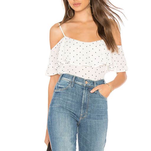 revolve.com, BB Dakota Alexus Polka Dot Top