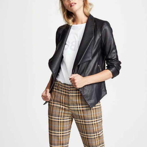 shopbop.com, BB Dakota Gabrielle Faux Leather Asymmetrical Jacket