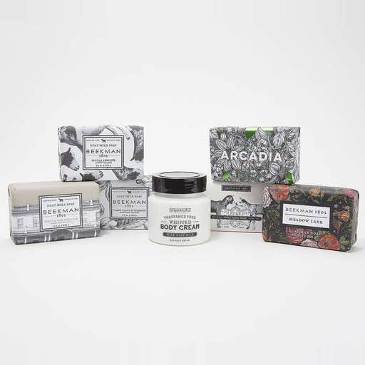 qvc.com, Beekman 1802 Goat Milk Bar Soap Set With Whipped Body Cream