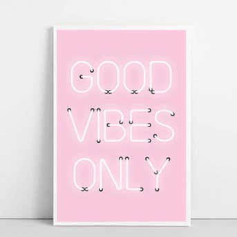 BeguimaStudio Good Vibes Only Print