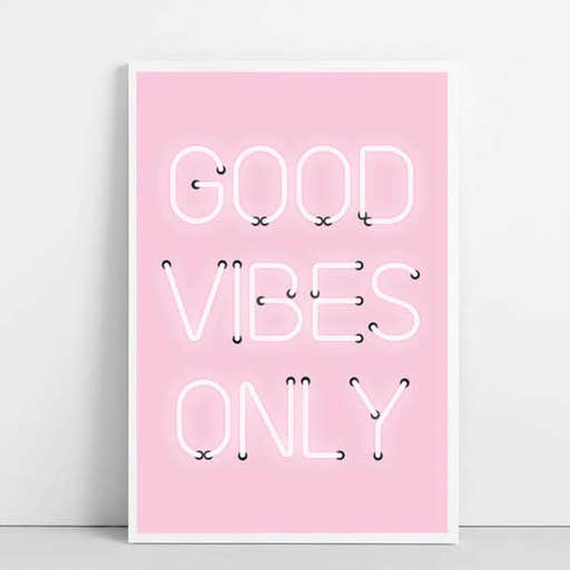 etsy.com, BeguimaStudio Good Vibes Only Print